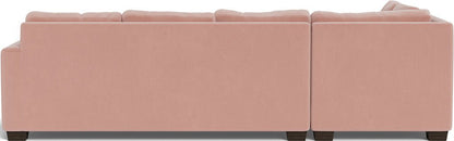 Track 121" Left Chaise Sleeper Sectional - Superb Blush