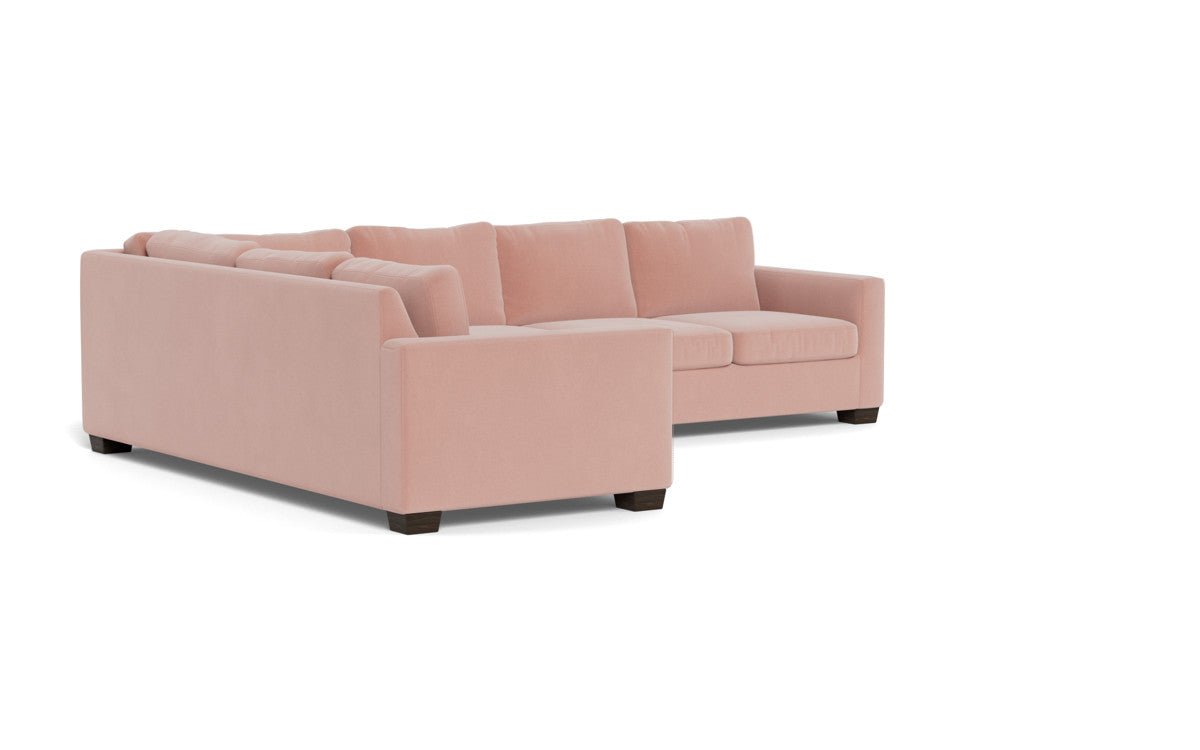 Track 121" Left Corner Sectional - Superb Blush