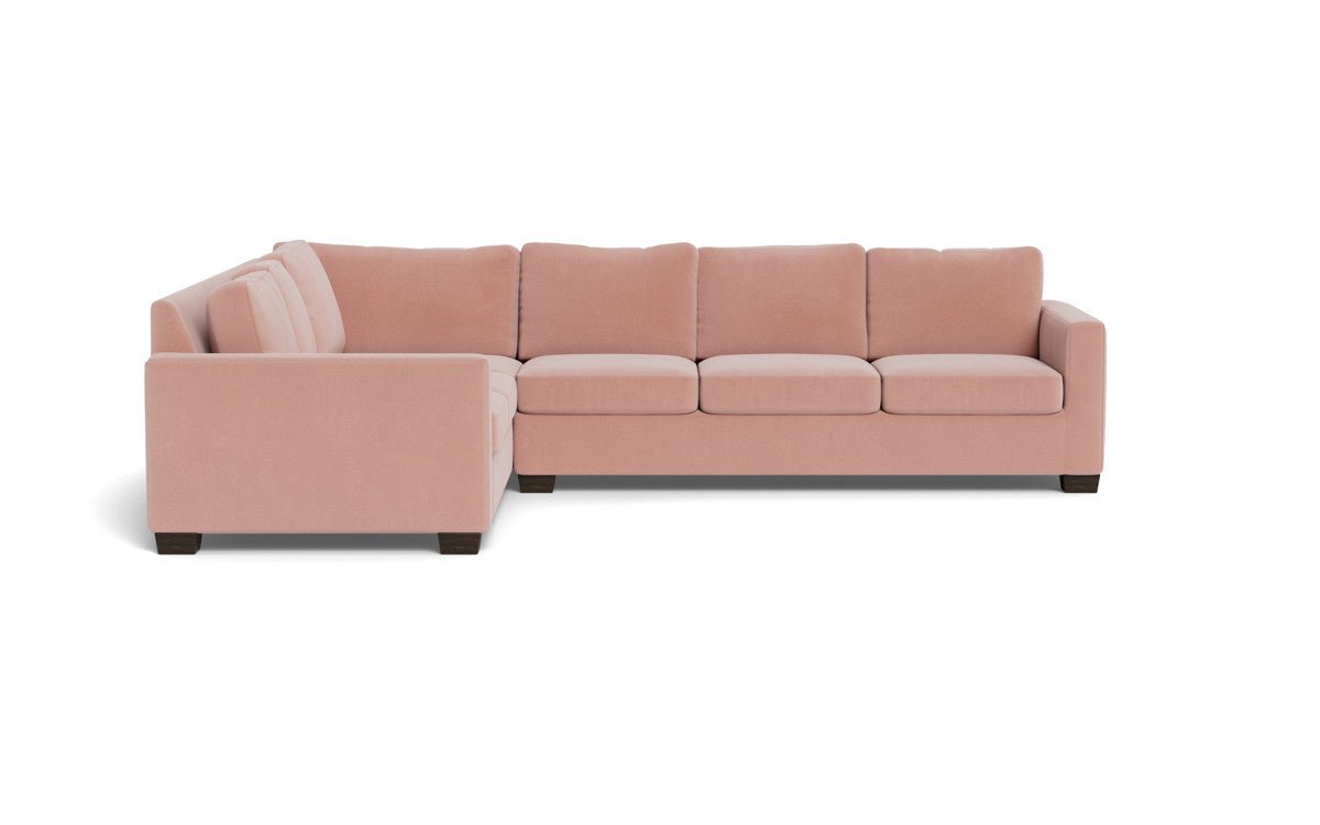 Track 121" Left Corner Sectional - Superb Blush