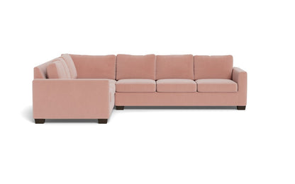 Track 121" Left Corner Sectional - Superb Blush