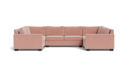 Track 141" Corner Sofa U Sectional - Superb Blush