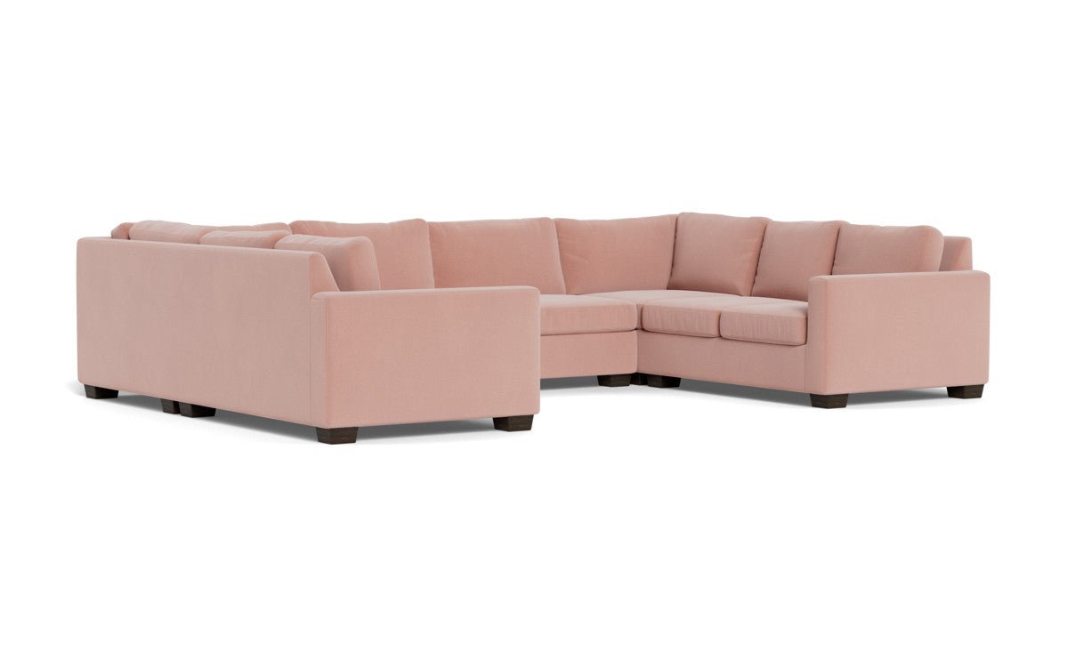 Track 141" Corner Sofa U Sectional - Superb Blush