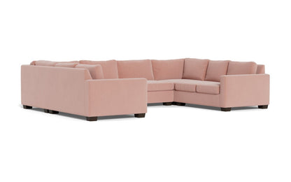 Track 141" Corner Sofa U Sectional - Superb Blush