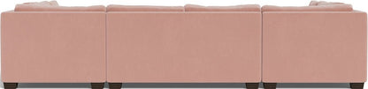 Track 141" Corner Sofa U Sectional - Superb Blush