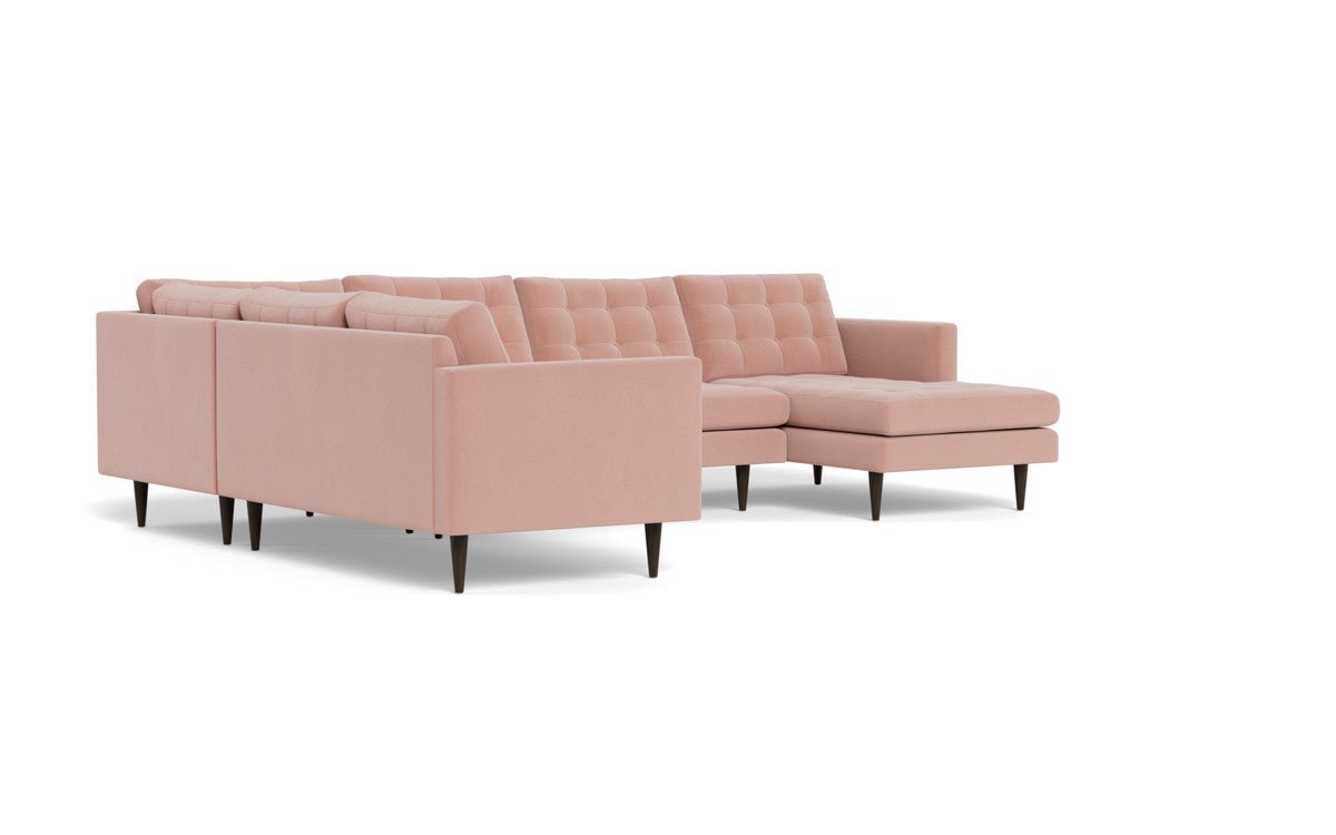 Wallace 130" Corner Sectionals w. Right Chaise - Superb Blush