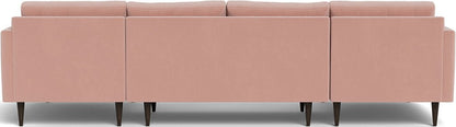 Wallace 126" Double Chaise U Sectional - Superb Blush