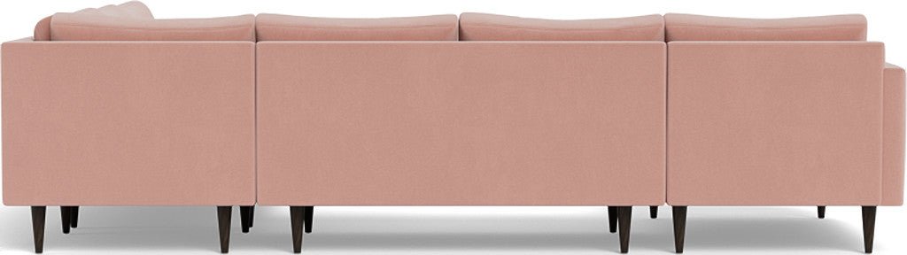 Wallace 130" Untufted Corner Sectionals w. Left Chaise - Superb Blush