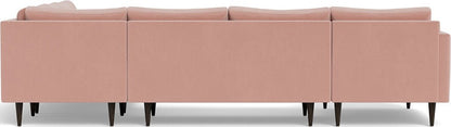 Wallace 130" Untufted Corner Sectionals w. Left Chaise - Superb Blush