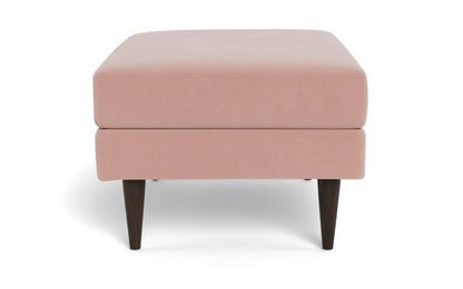 Wallace Untufted Ottoman - Superb Blush