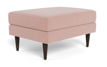 Wallace Untufted Ottoman - Superb Blush