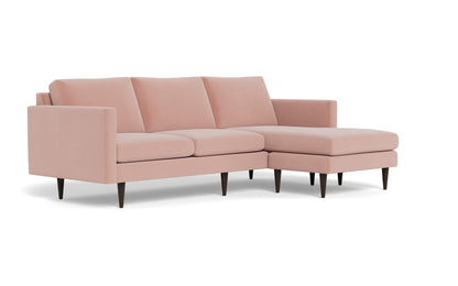 Wallace 98" Untufted Reversible Chaise Sofa - Superb Blush