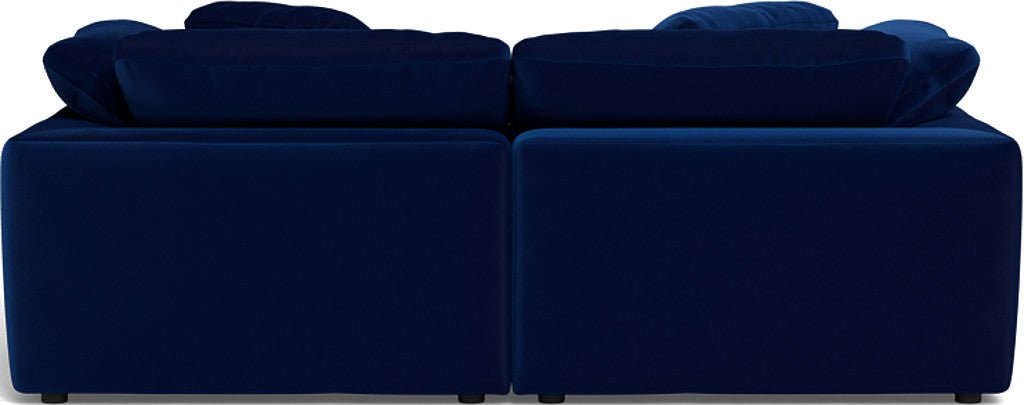 Fluffy 89" 2 Piece Sofa w/Otto - Superb Cobalt