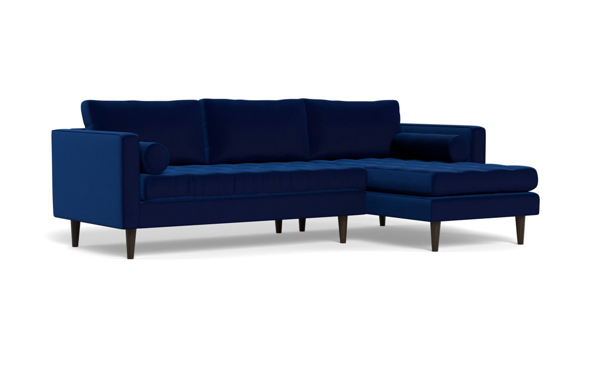 Ladybird 102" Right Chaise Sectional - Superb Cobalt