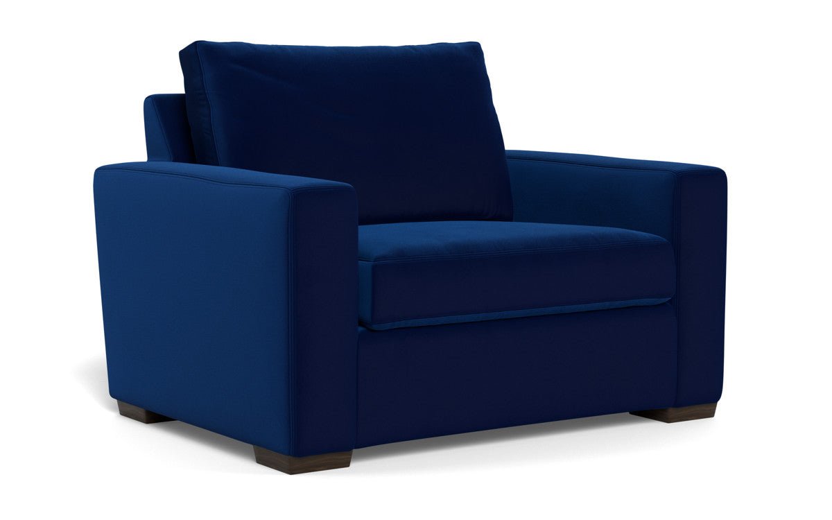 Mesa 52" Arm Chair - Superb Cobalt