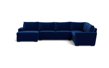 Mesa 156" Corner Sectionals w. Left Chaise - Superb Cobalt