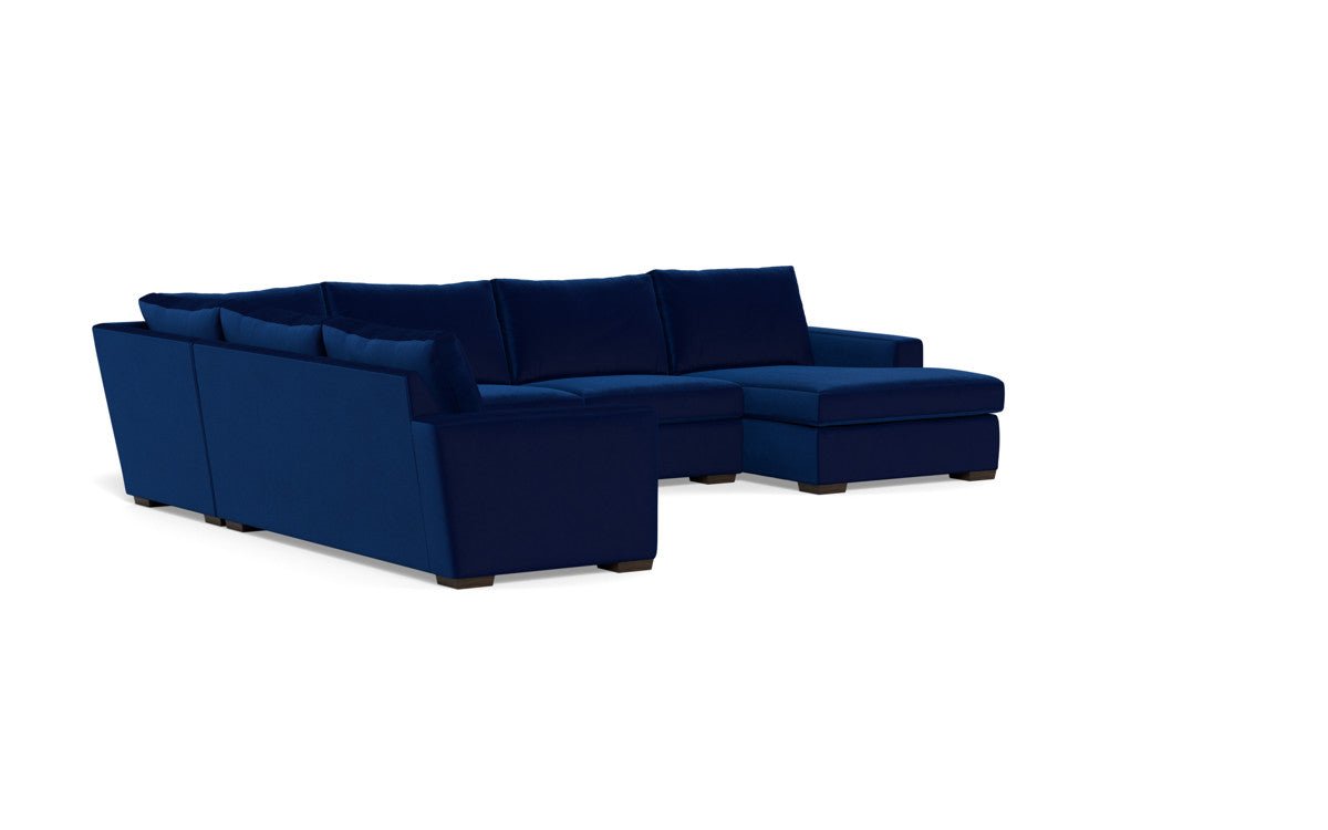 Mesa 156" Corner Sectionals w. Right Chaise - Superb Cobalt