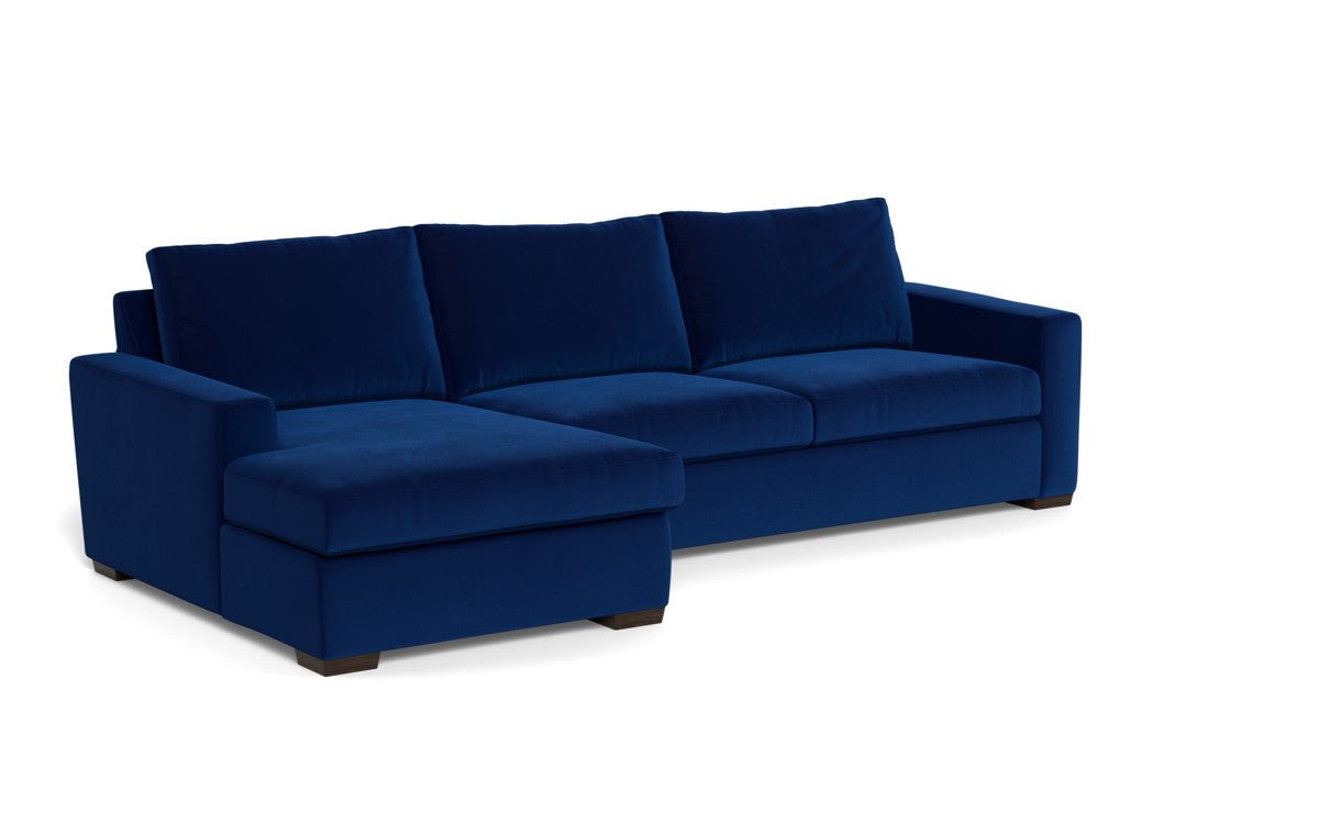 Mesa 123" Left Chaise Sectional - Superb Cobalt
