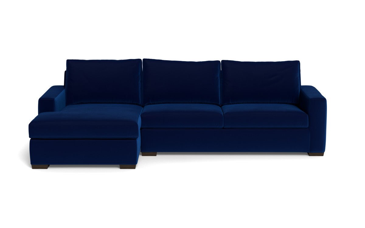 Mesa 123" Left Chaise Sectional - Superb Cobalt