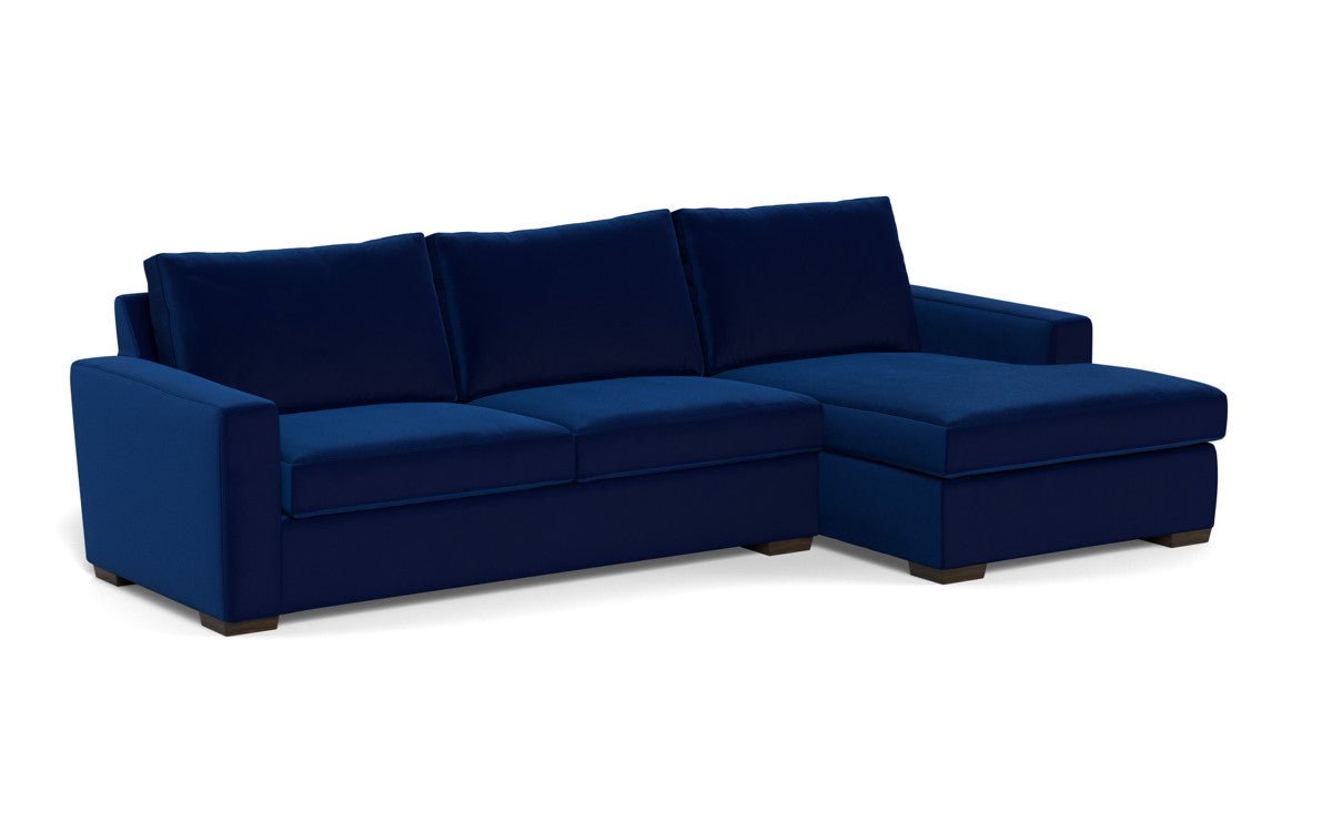 Mesa 123" Right Chaise Sectional - Superb Cobalt