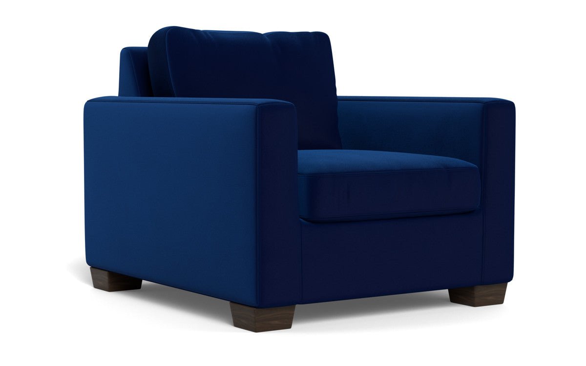 Track 36" Arm Chair - Superb Cobalt