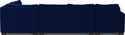 Track 141" Corner Sectionals w. Left Chaise - Superb Cobalt