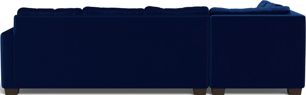 Track 121" Left Chaise Sleeper Sectional - Superb Cobalt