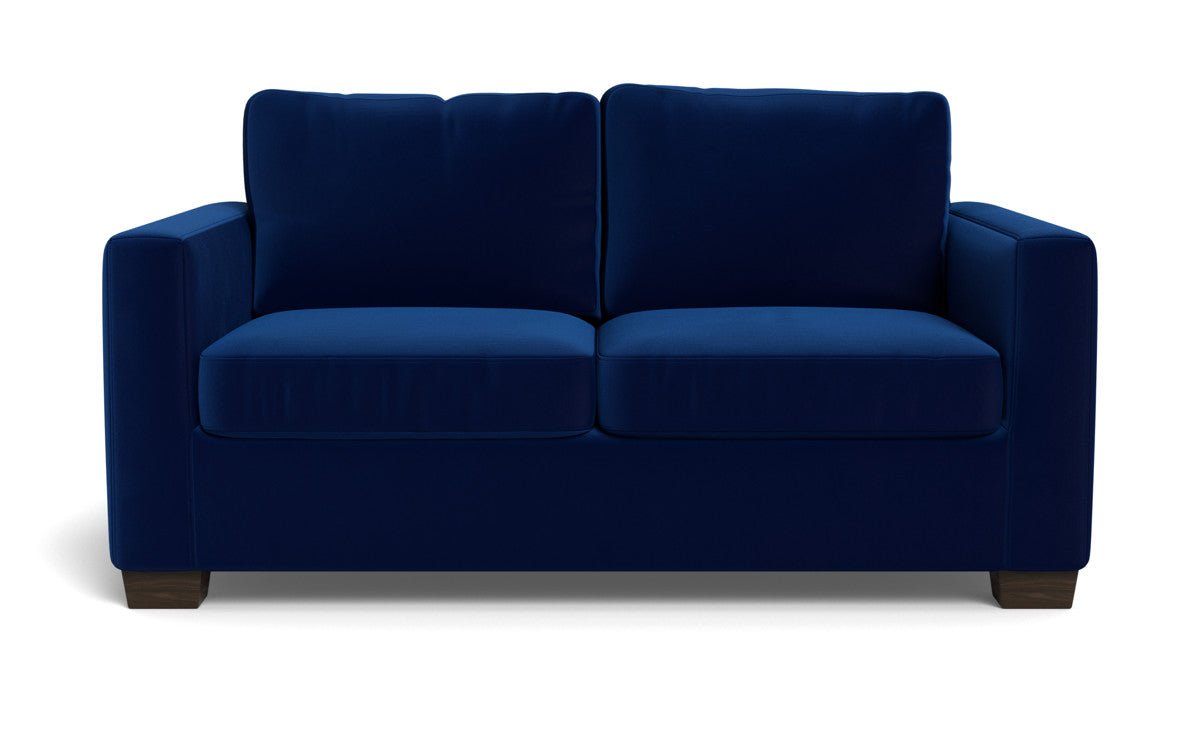 Track 62" Twin Sleeper Loveseat - Superb Cobalt