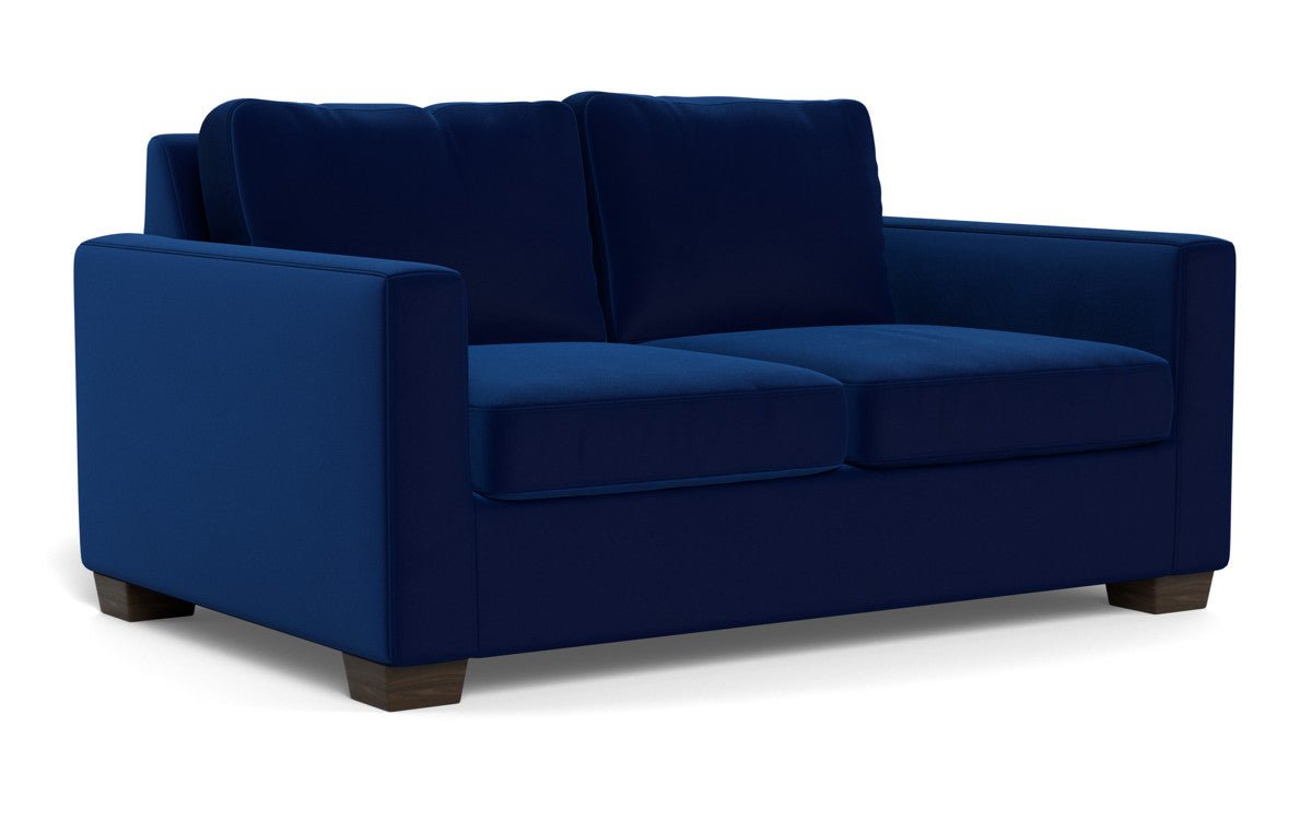 Track 62" Twin Sleeper Loveseat - Superb Cobalt