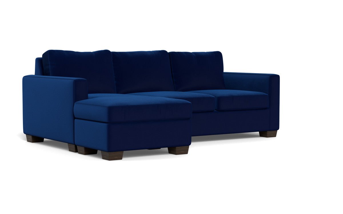 Track 87" Reversible Sofa Chaise - Superb Cobalt