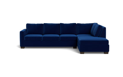 Track 121" Right Chaise Sleeper Sectional - Superb Cobalt