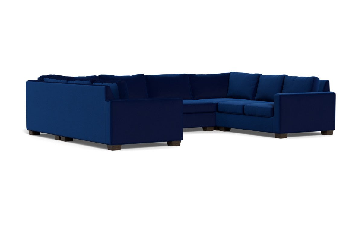 Track 141" Corner Sofa U Sectional - Superb Cobalt