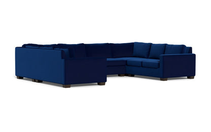 Track 141" Corner Sofa U Sectional - Superb Cobalt