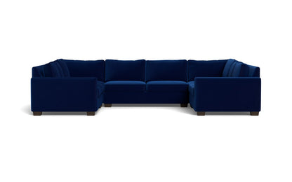 Track 141" Corner Sofa U Sectional - Superb Cobalt