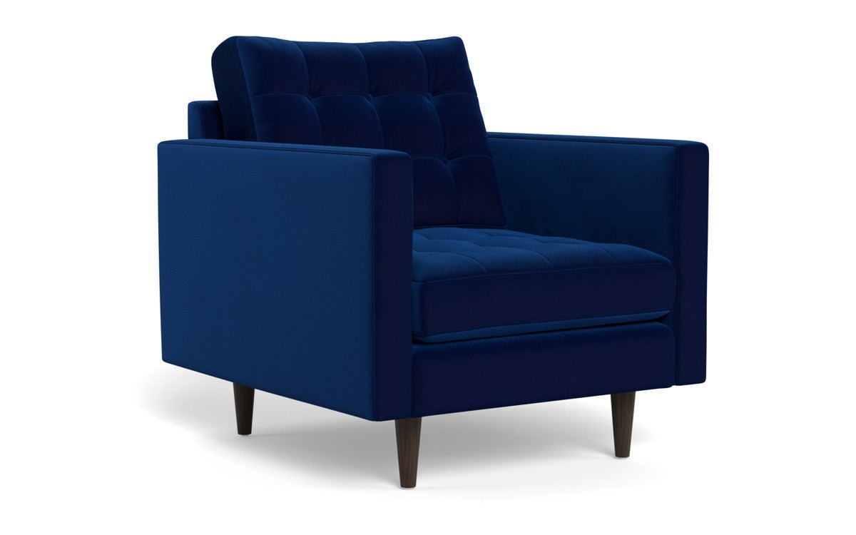 Wallace 52" Chair 1/2 - Superb Cobalt