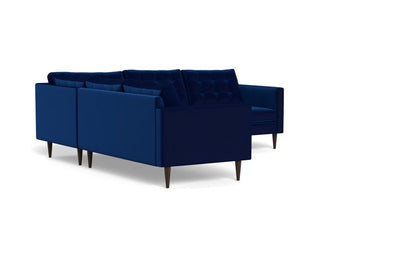 Wallace 102" Corner Sectional - Superb Cobalt