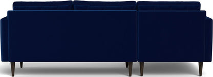 Wallace 98" Left Chaise Sectional - Superb Cobalt