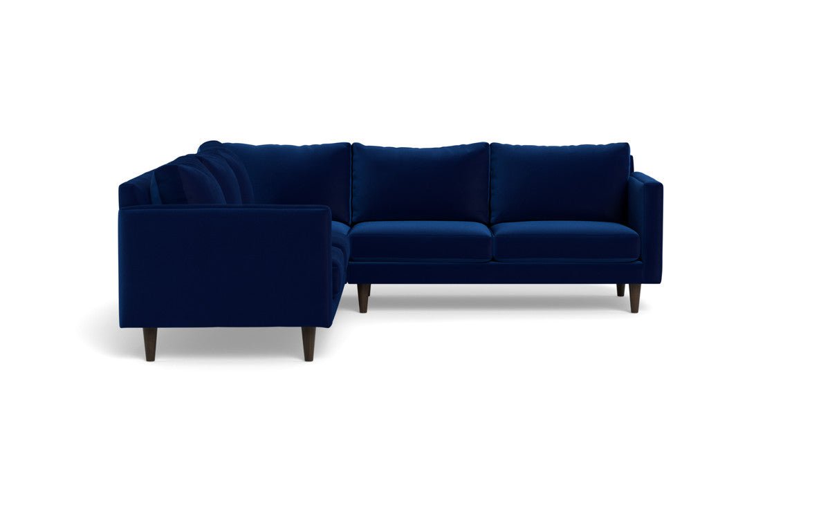 Wallace 102" Untufted Corner Sectional - Superb Cobalt