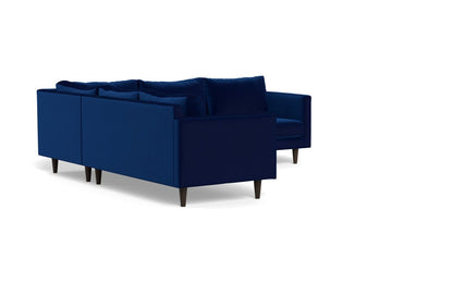 Wallace 102" Untufted Corner Sectional - Superb Cobalt