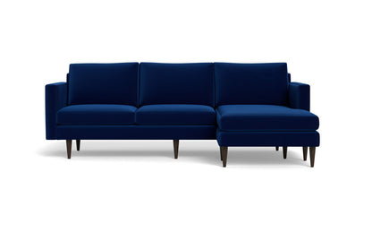 Wallace 98" Untufted Reversible Chaise Sofa - Superb Cobalt
