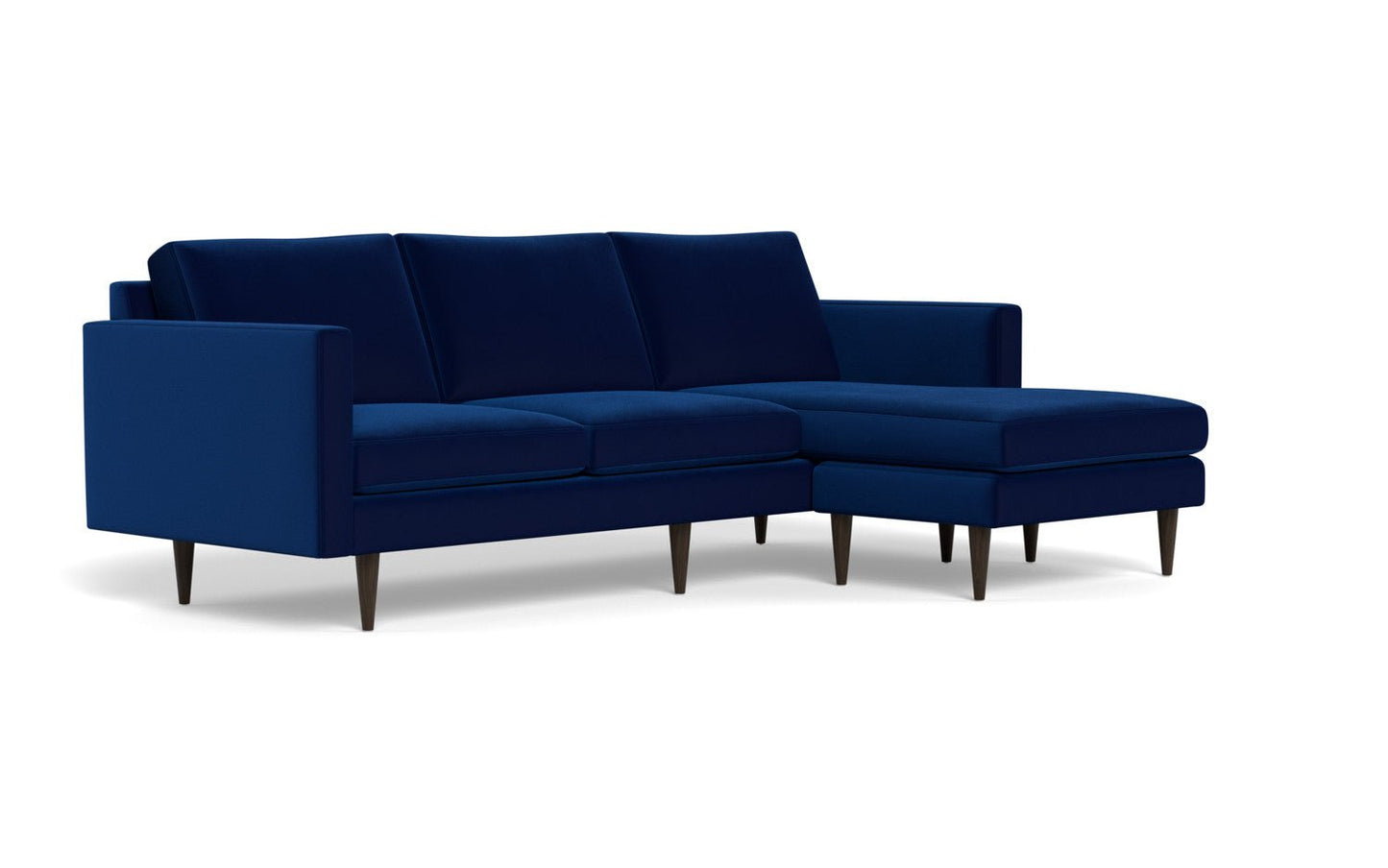Wallace 98" Untufted Reversible Chaise Sofa - Superb Cobalt