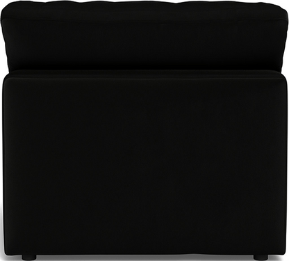 Fluffy Small Armless Chair - Superb Gunmetal