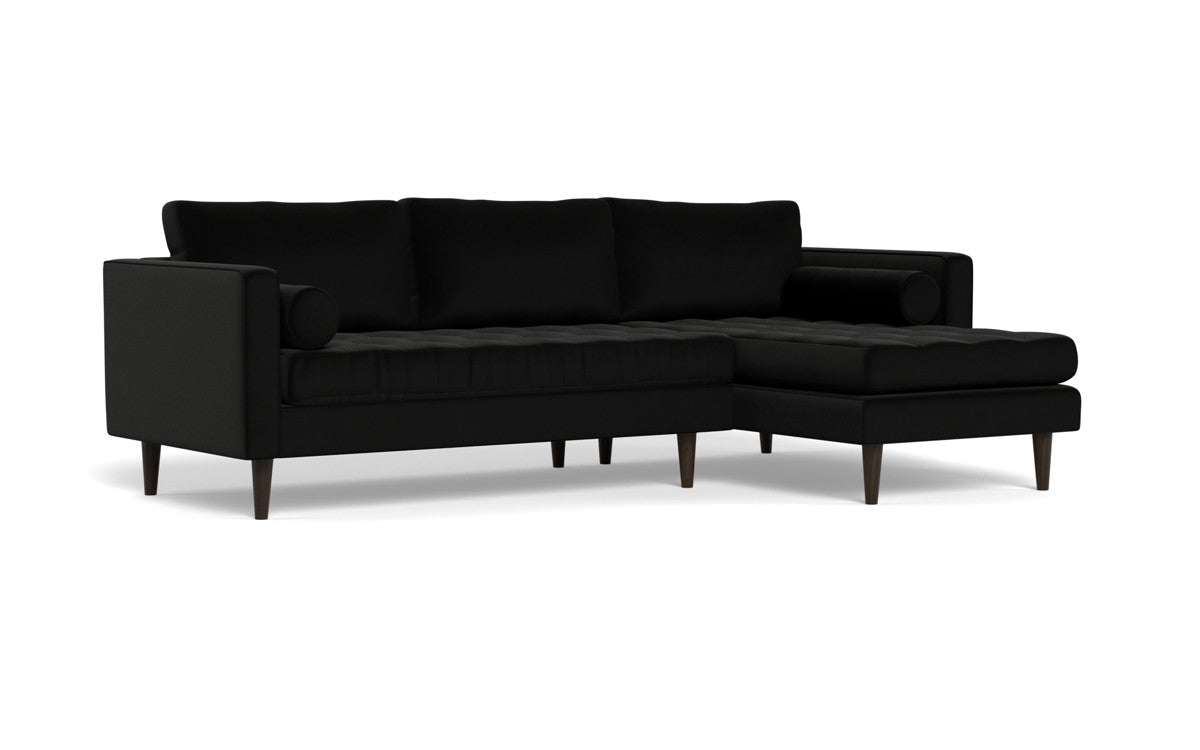 Ladybird 102" Right Chaise Sectional - Superb Gunmetal