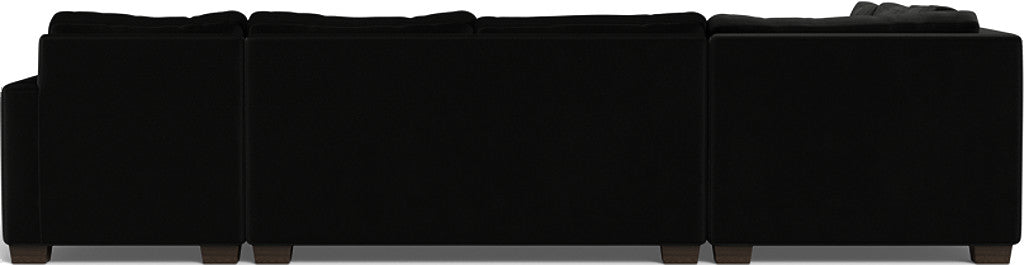 Track 141" Corner Sectionals w. Right Chaise - Superb Gunmetal