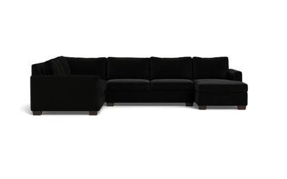 Track 141" Corner Sectionals w. Right Chaise - Superb Gunmetal