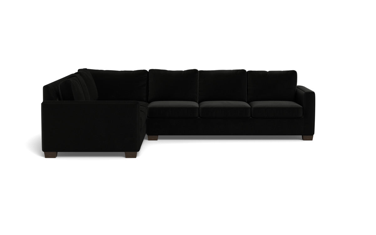 Track 121" Left Corner Sectional - Superb Gunmetal