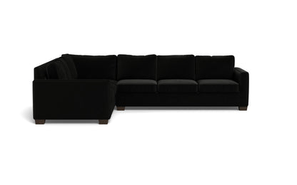 Track 121" Left Corner Sectional - Superb Gunmetal