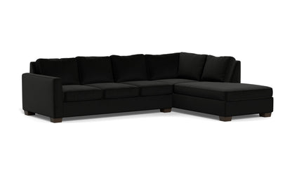 Track 121" Right Chaise Sleeper Sectional - Superb Gunmetal