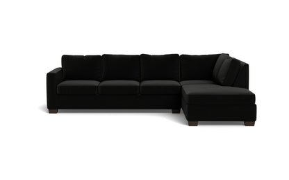 Track 121" Right Chaise Sleeper Sectional - Superb Gunmetal