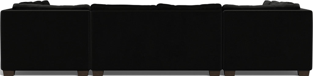 Track 141" Corner Sofa U Sectional - Superb Gunmetal