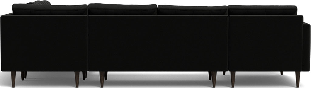 Wallace 130" Corner Sectionals w. Left Chaise - Superb Gunmetal